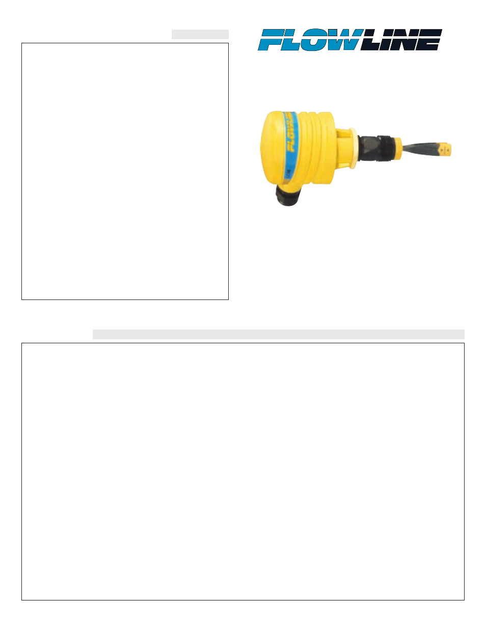 Flowline AX18 Switch-Pro User Manual | 6 pages