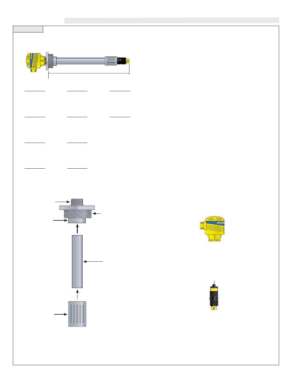 Components, Component list, Standard configuration | Flowline AX1X Switch-Pak User Manual | Page 3 / 6