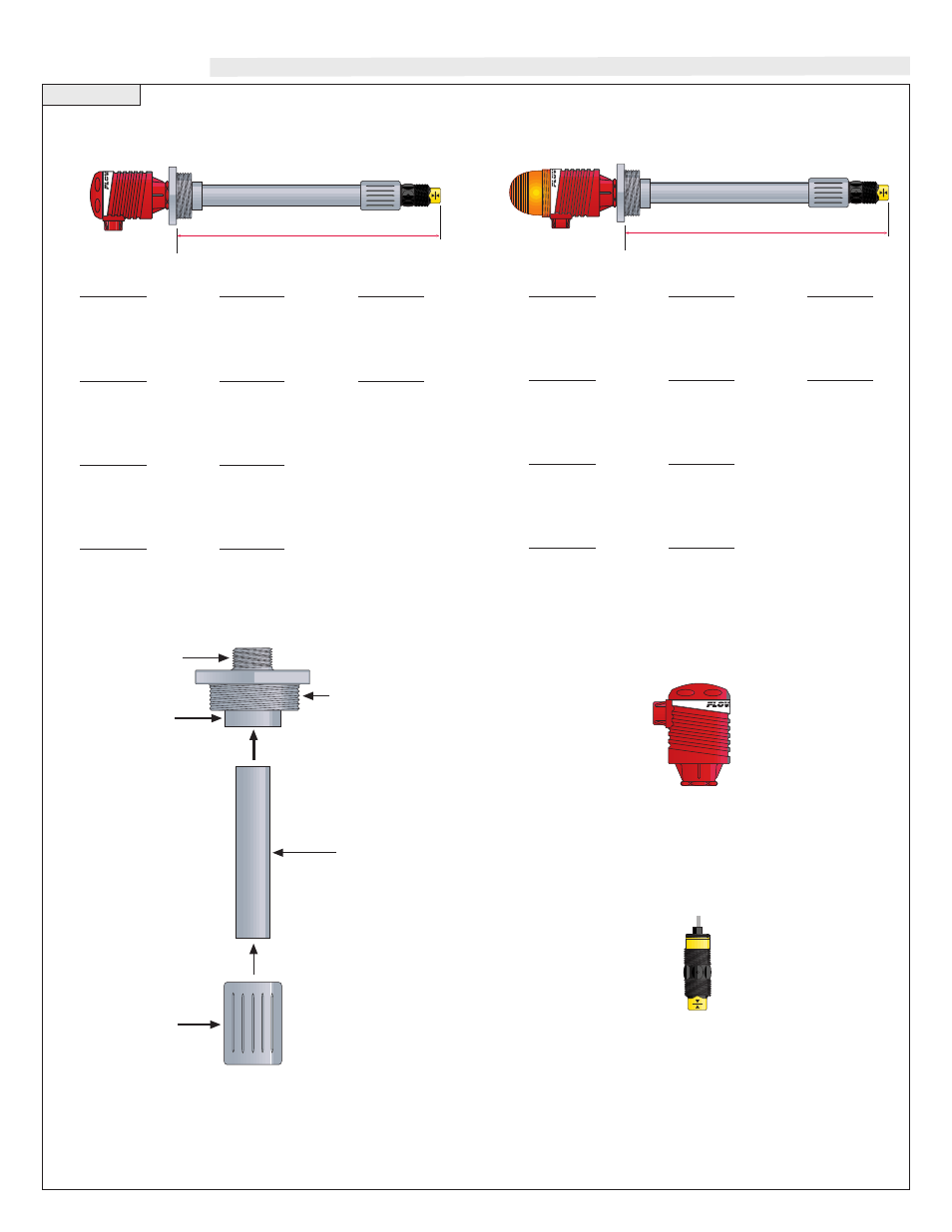 Components, Component list, Strobe alert configuration | Standard configuration | Flowline AX13 Switch-Pak User Manual | Page 3 / 6