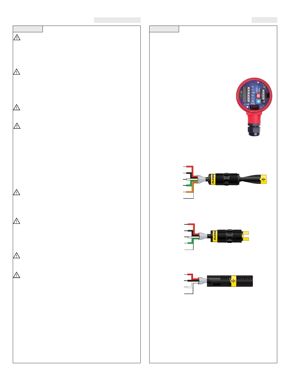 Assembly of switch pak, Safety precautions | Flowline AX13 Switch-Pak User Manual | Page 4 / 6