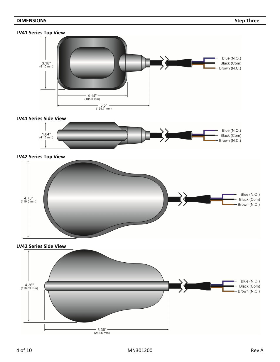 Flowline LV42 Switch-Tek User Manual | Page 4 / 10