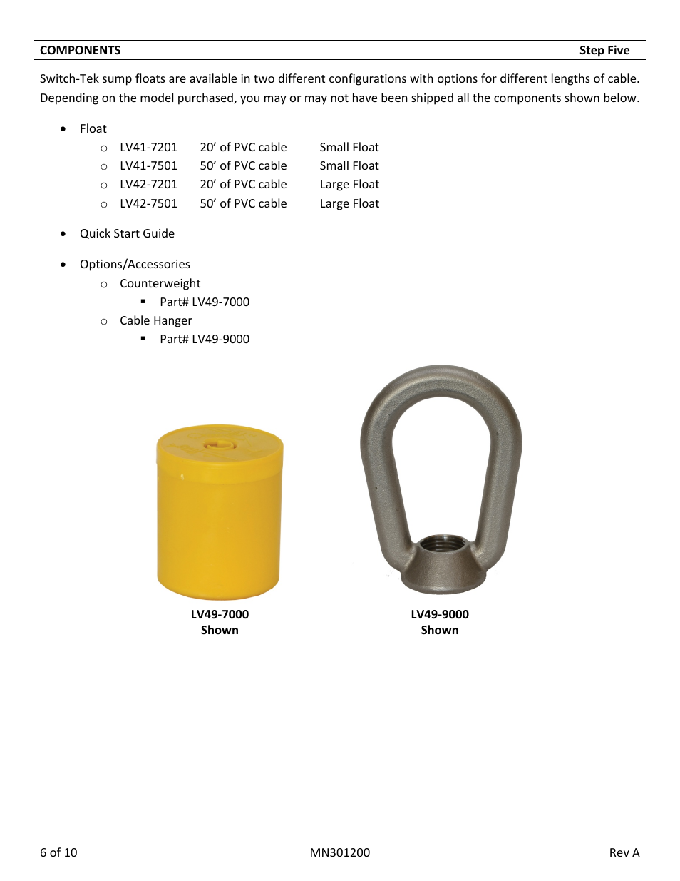 Flowline LV42 Switch-Tek User Manual | Page 6 / 10