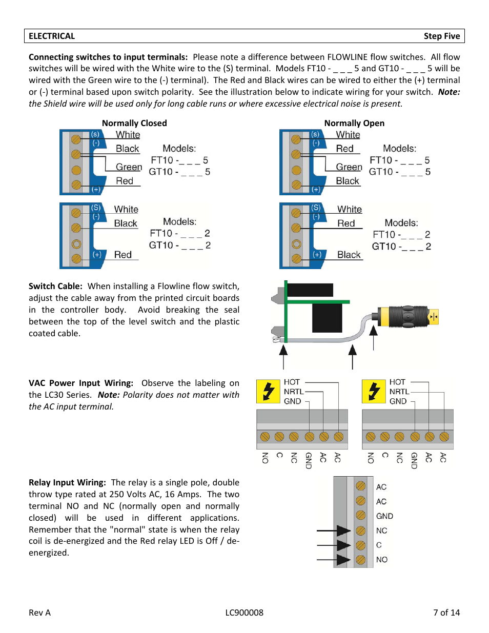 Flowline LC30 Thermo-Flo User Manual | Page 7 / 14