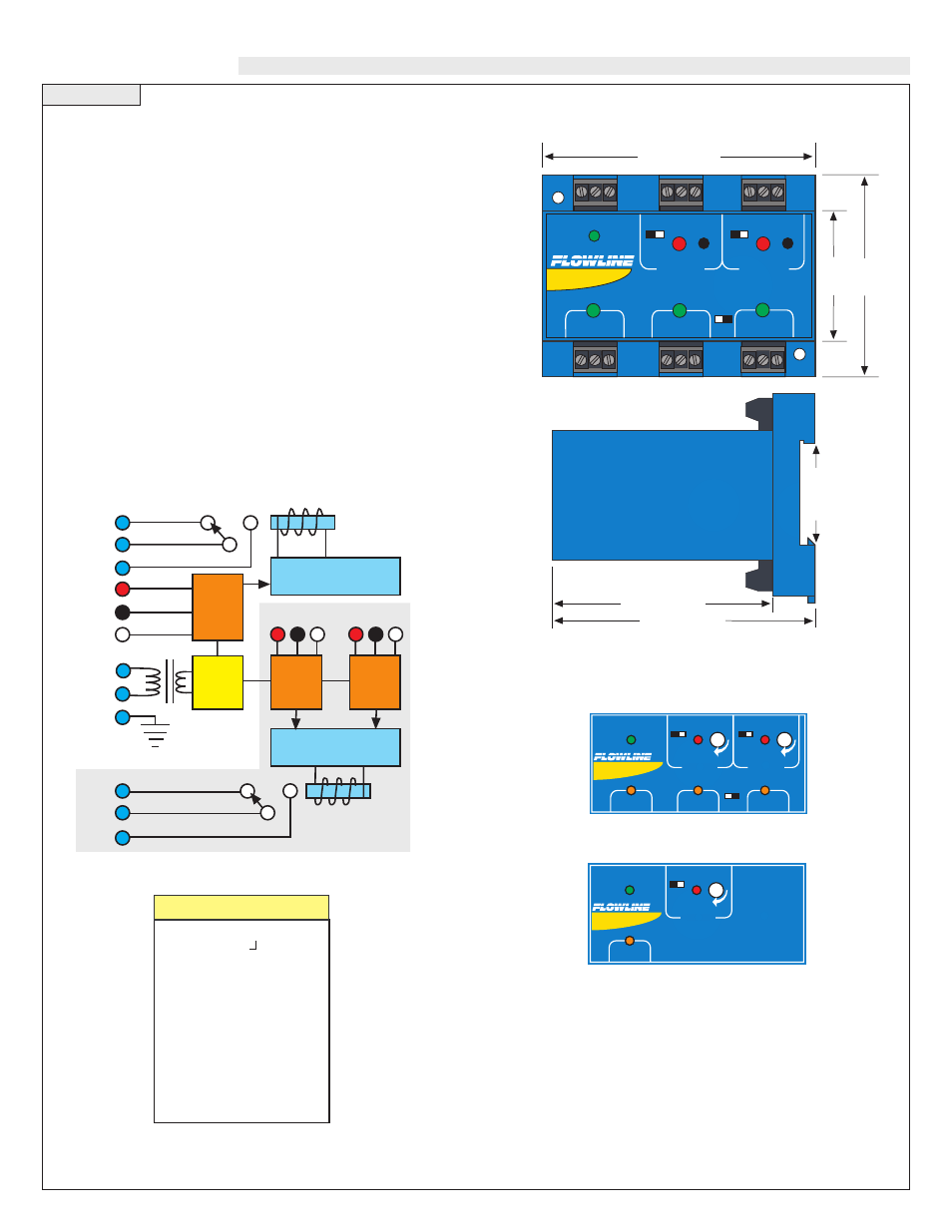 Specifications | Flowline LC8X Thermo-Flo User Manual | Page 2 / 6