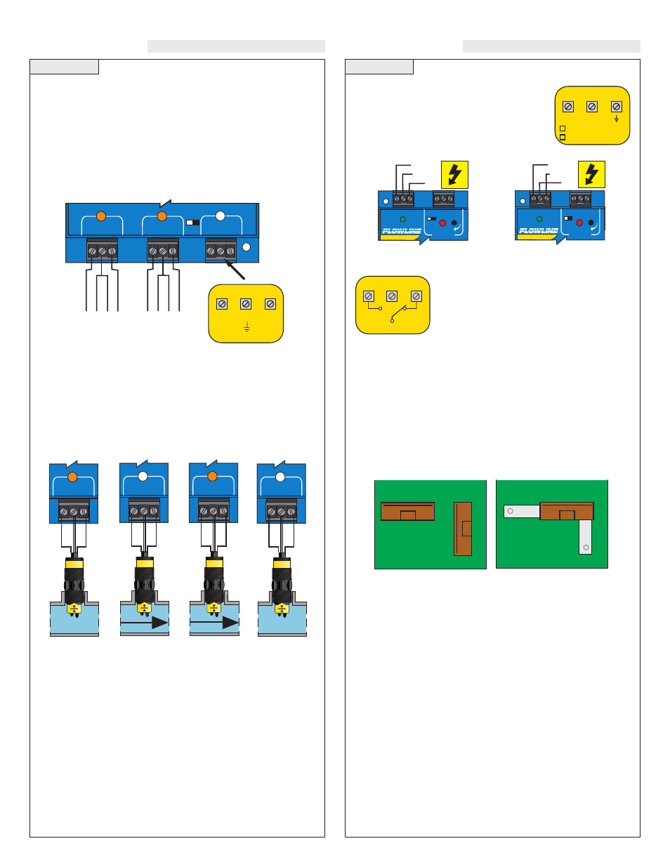 Installation, Vac power input wiring, Relay input wiring | Led indication, Connecting relay switches to input terminals, Step six step seven, 240 vac, Ft10 gt10 | Flowline LC8X Thermo-Flo User Manual | Page 5 / 6