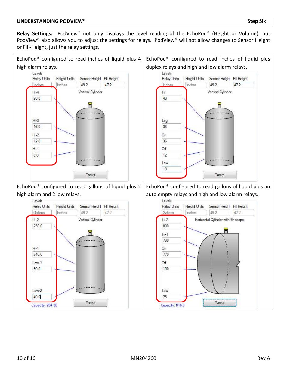 Flowline LI40-1001 PodView User Manual | Page 10 / 16