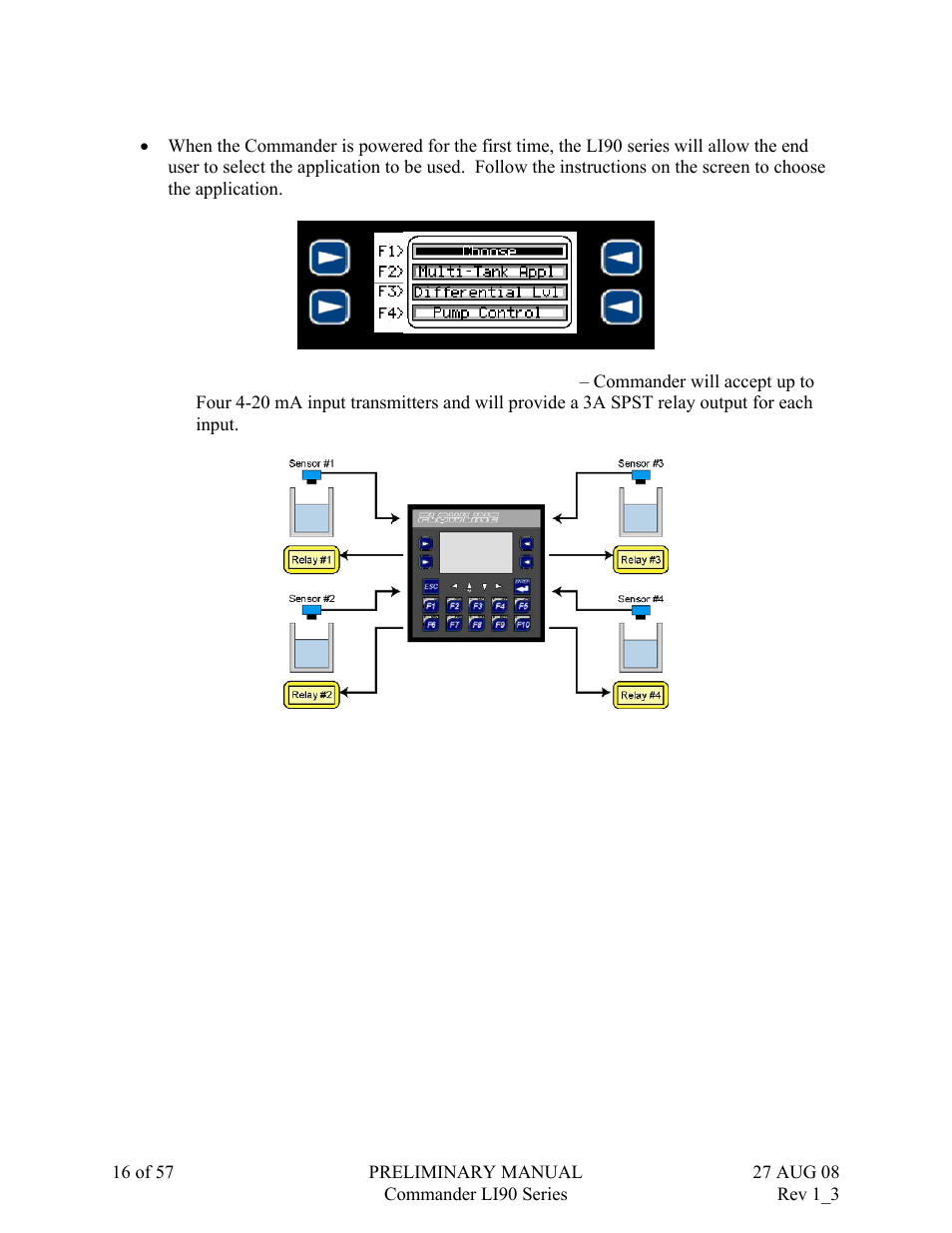 Flowline LI90 Commander User Manual | Page 16 / 57