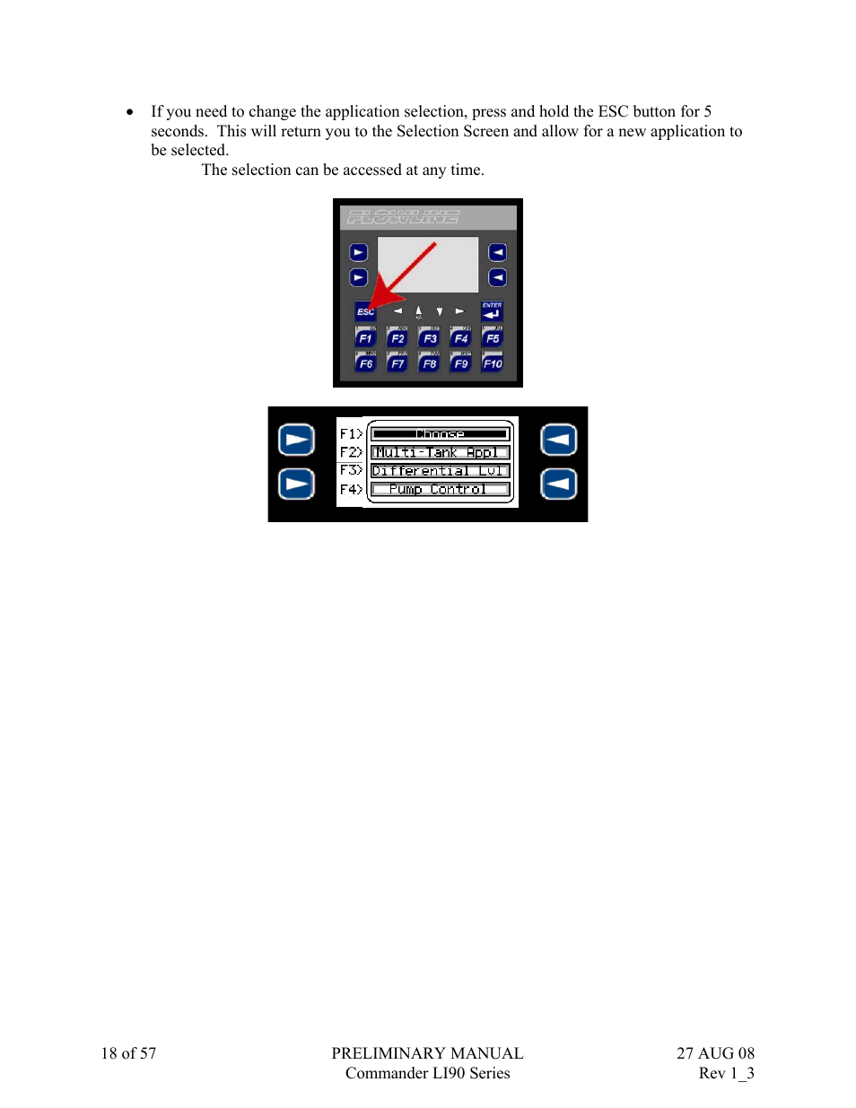 Flowline LI90 Commander User Manual | Page 18 / 57