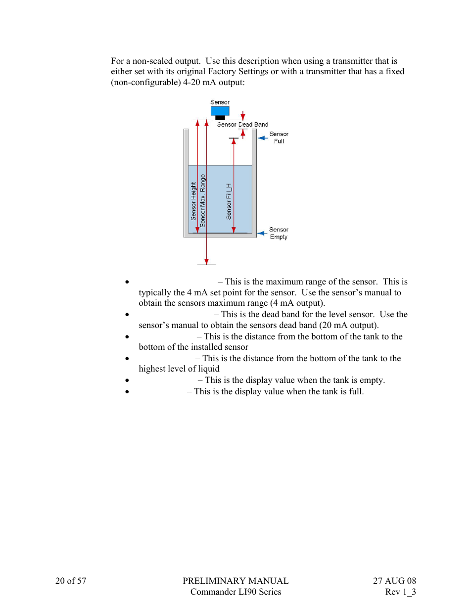 Flowline LI90 Commander User Manual | Page 20 / 57