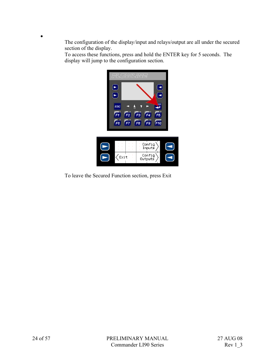 Flowline LI90 Commander User Manual | Page 24 / 57