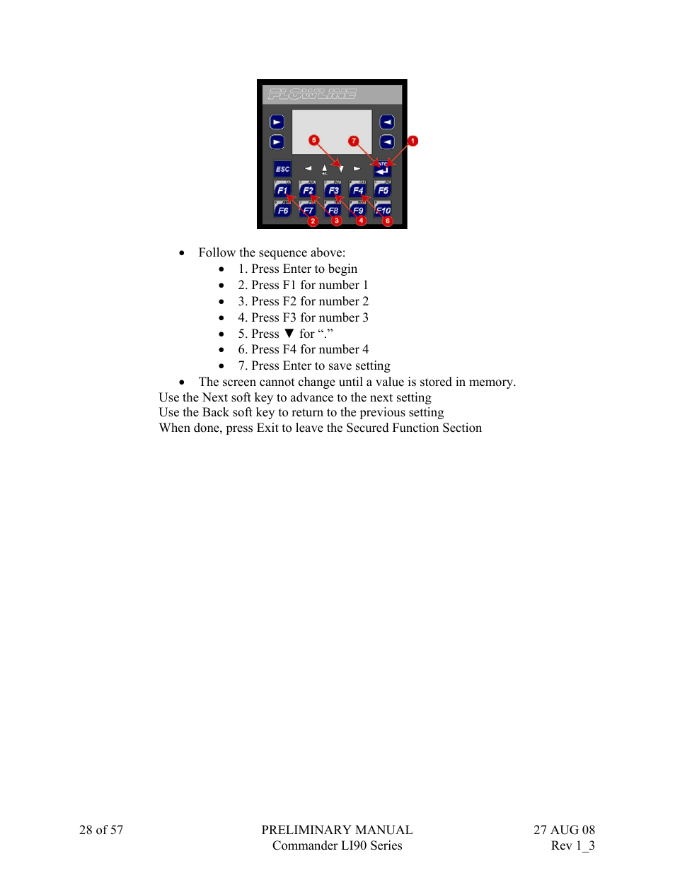 Flowline LI90 Commander User Manual | Page 28 / 57