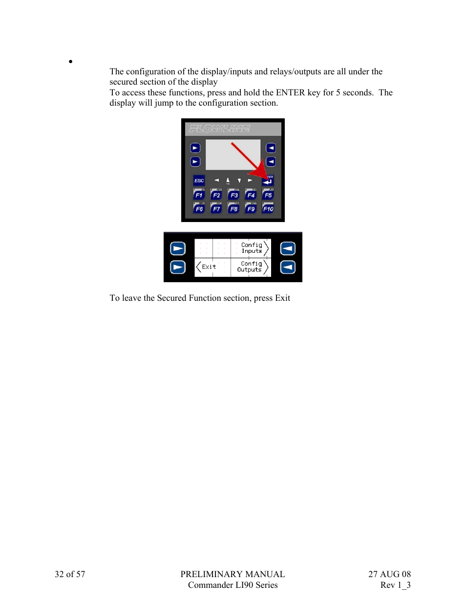 Flowline LI90 Commander User Manual | Page 32 / 57