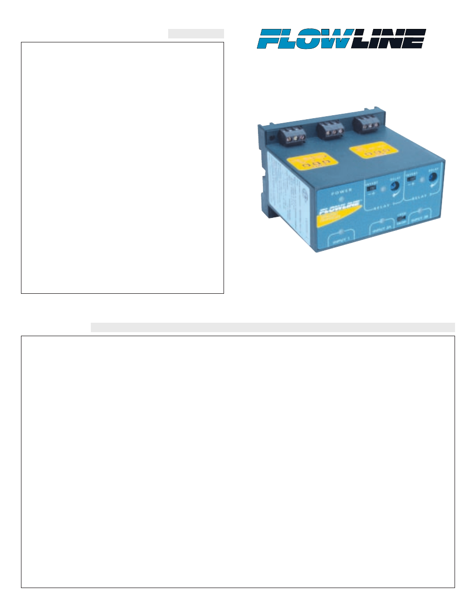 Flowline LC90 Remote Controller User Manual | 6 pages