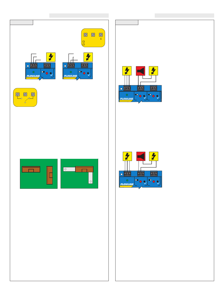 Installation application, Vac power input wiring, Relay input wiring | Low level alarm, High level alarm, Step six step seven, 240 vac | Flowline LC90 Remote Controller User Manual | Page 5 / 6