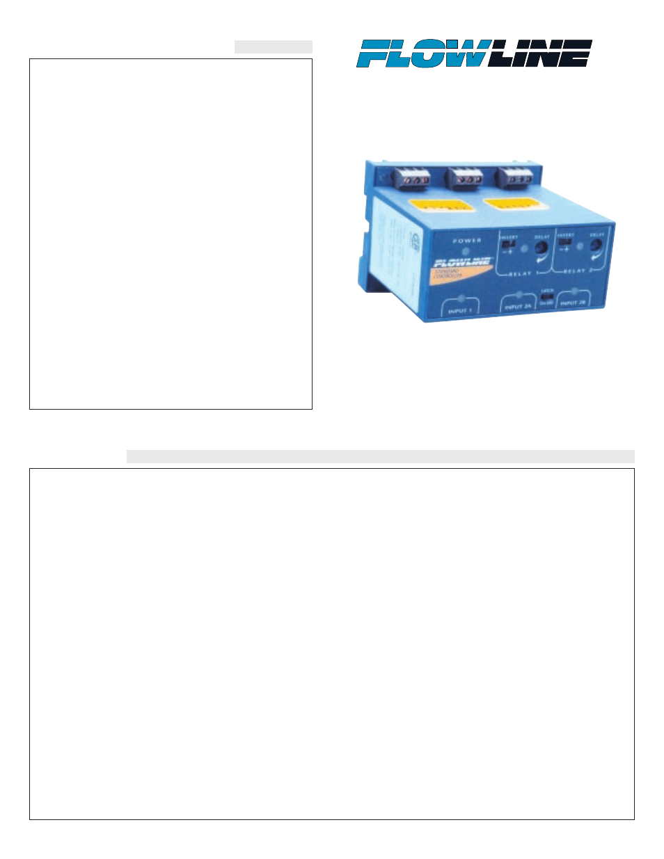 Flowline LC40, LC41 and LC42 Remote Controller User Manual | 6 pages