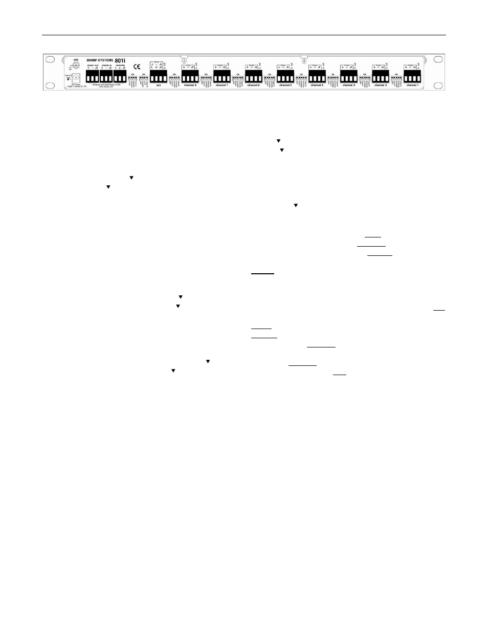 Rear panel | Biamp 801i User Manual | Page 5 / 13