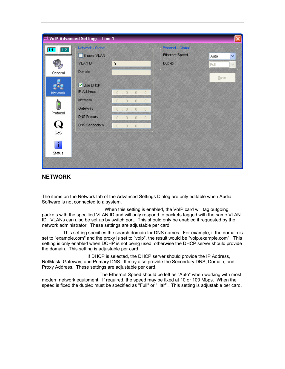 Network | Biamp A4 User Manual | Page 118 / 245