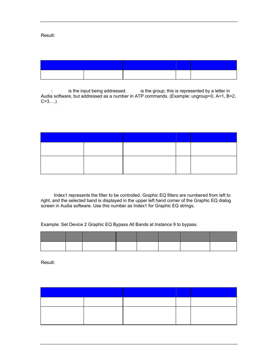 Equalizer blocks, Cobranet ip address | Biamp A4 User Manual | Page 220 / 245