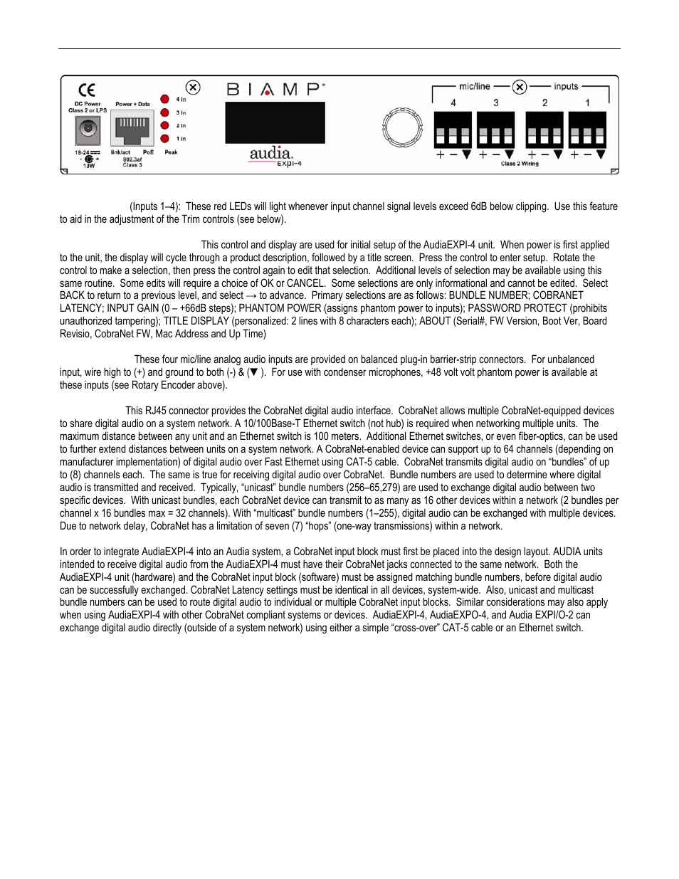 Biamp AudiaEXPI/O-2 User Manual | Page 4 / 18