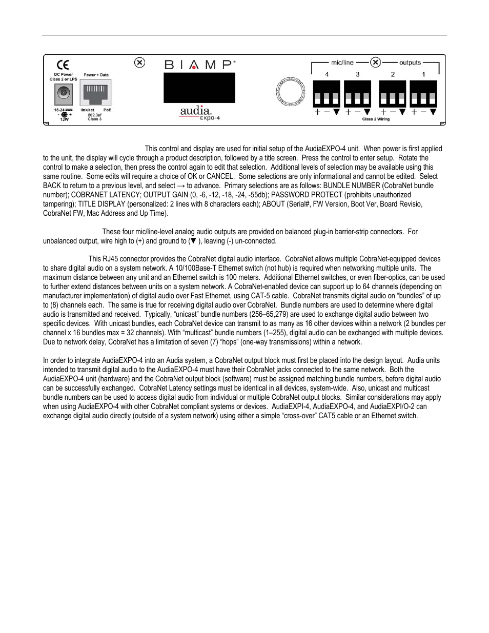Biamp AudiaEXPI/O-2 User Manual | Page 5 / 18
