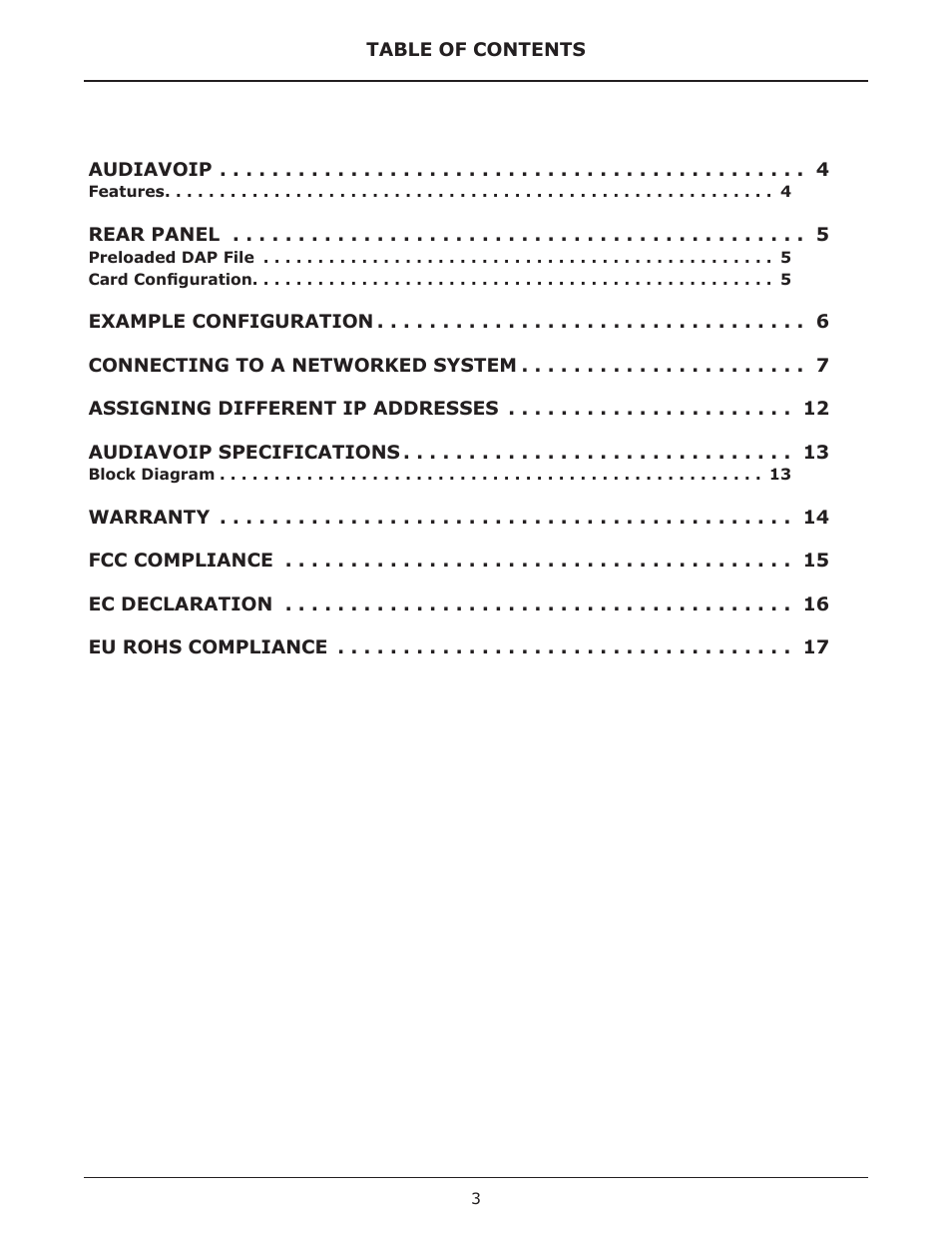 Biamp AudiaVOIP User Manual | Page 3 / 17