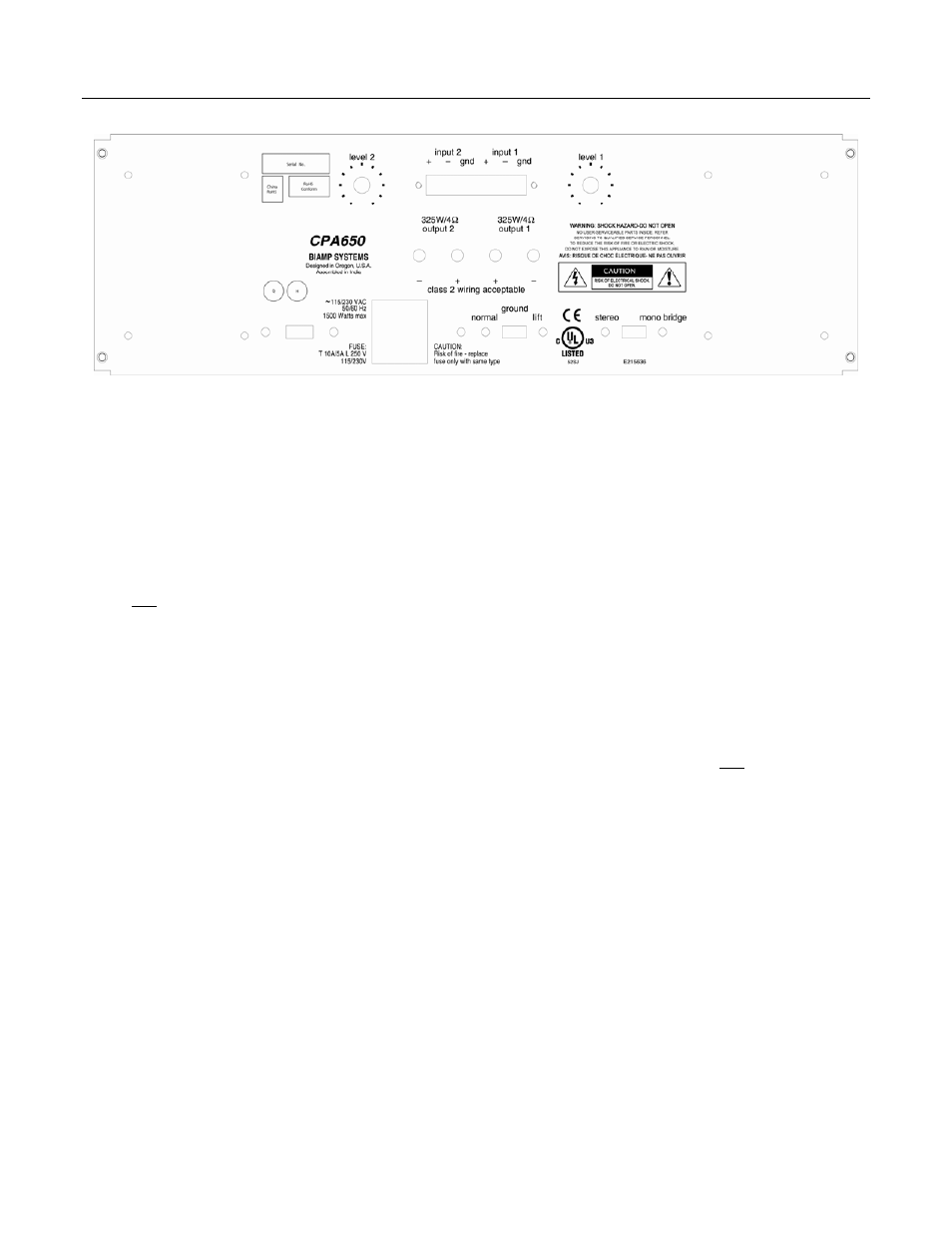 Biamp CPA650 User Manual | Page 9 / 15