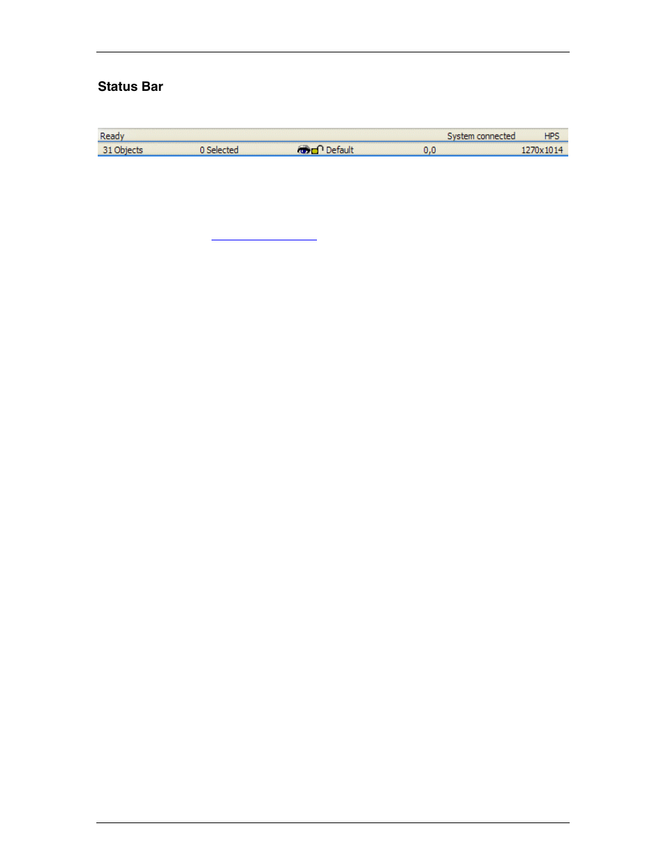 Status bar, At the bottom of the surface | Biamp A4 User Manual | Page 72 / 89