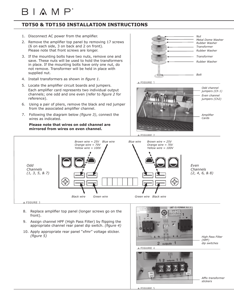 Biamp TDT300 User Manual | Page 2 / 5