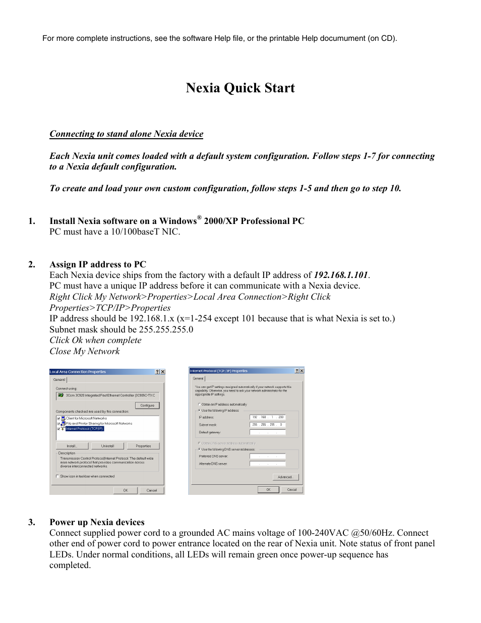 Nexia quick start | Biamp LTR User Manual | Page 4 / 18