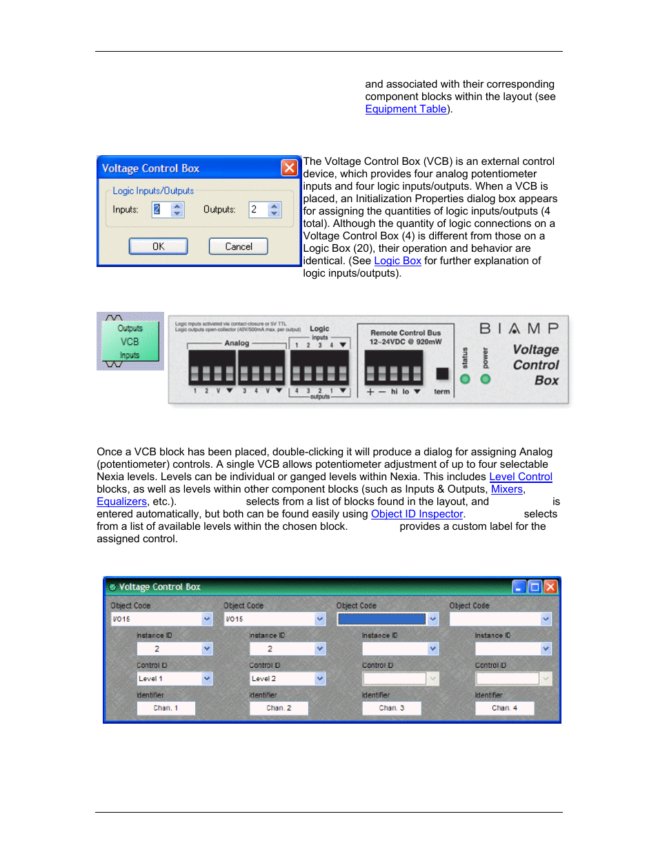 Voltage control box | Biamp A4 User Manual | Page 149 / 217