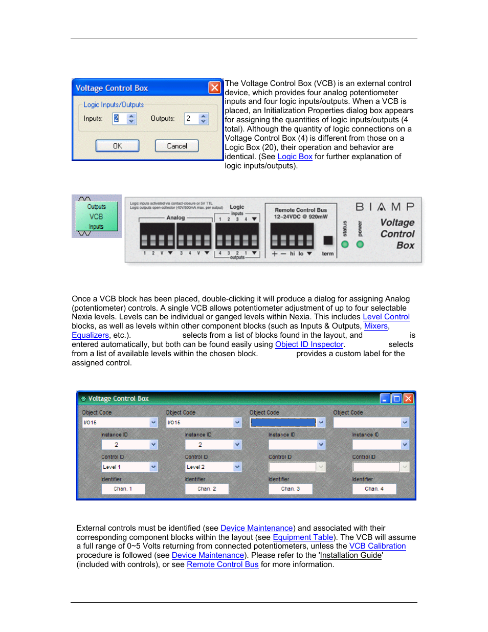 Voltage control box | Biamp A4 User Manual | Page 29 / 217