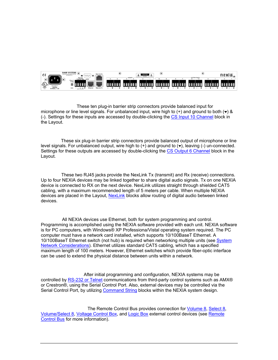 Component objects, Cs hardware | Biamp A4 User Manual | Page 87 / 217