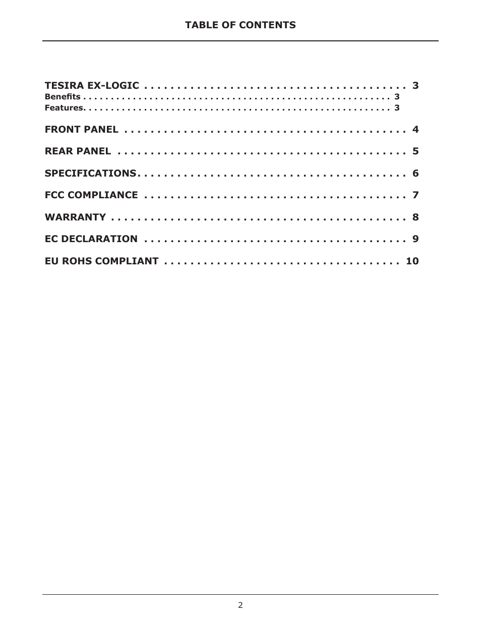 Biamp EX-LOGIC User Manual | Page 2 / 10