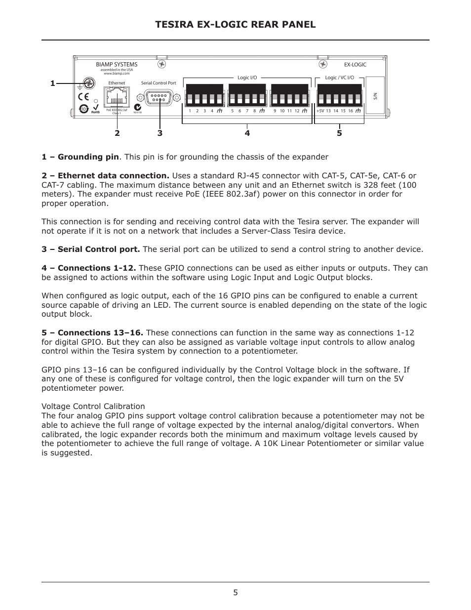 Biamp EX-LOGIC User Manual | Page 5 / 10