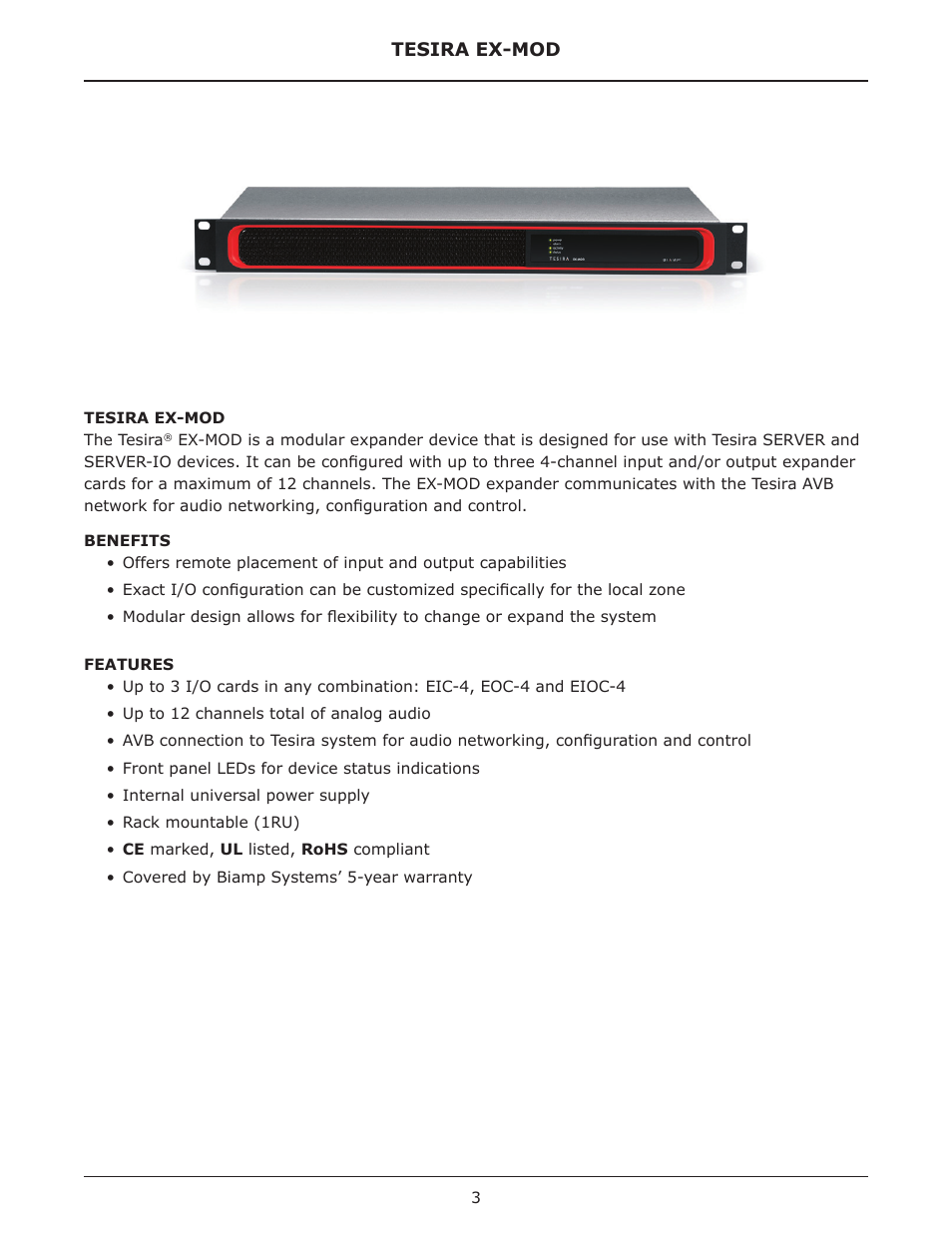 Biamp EX-MOD User Manual | Page 3 / 10