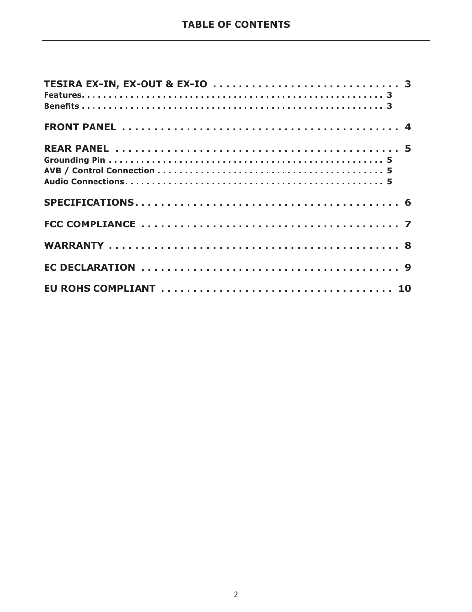 Biamp EX-OUT User Manual | Page 2 / 10