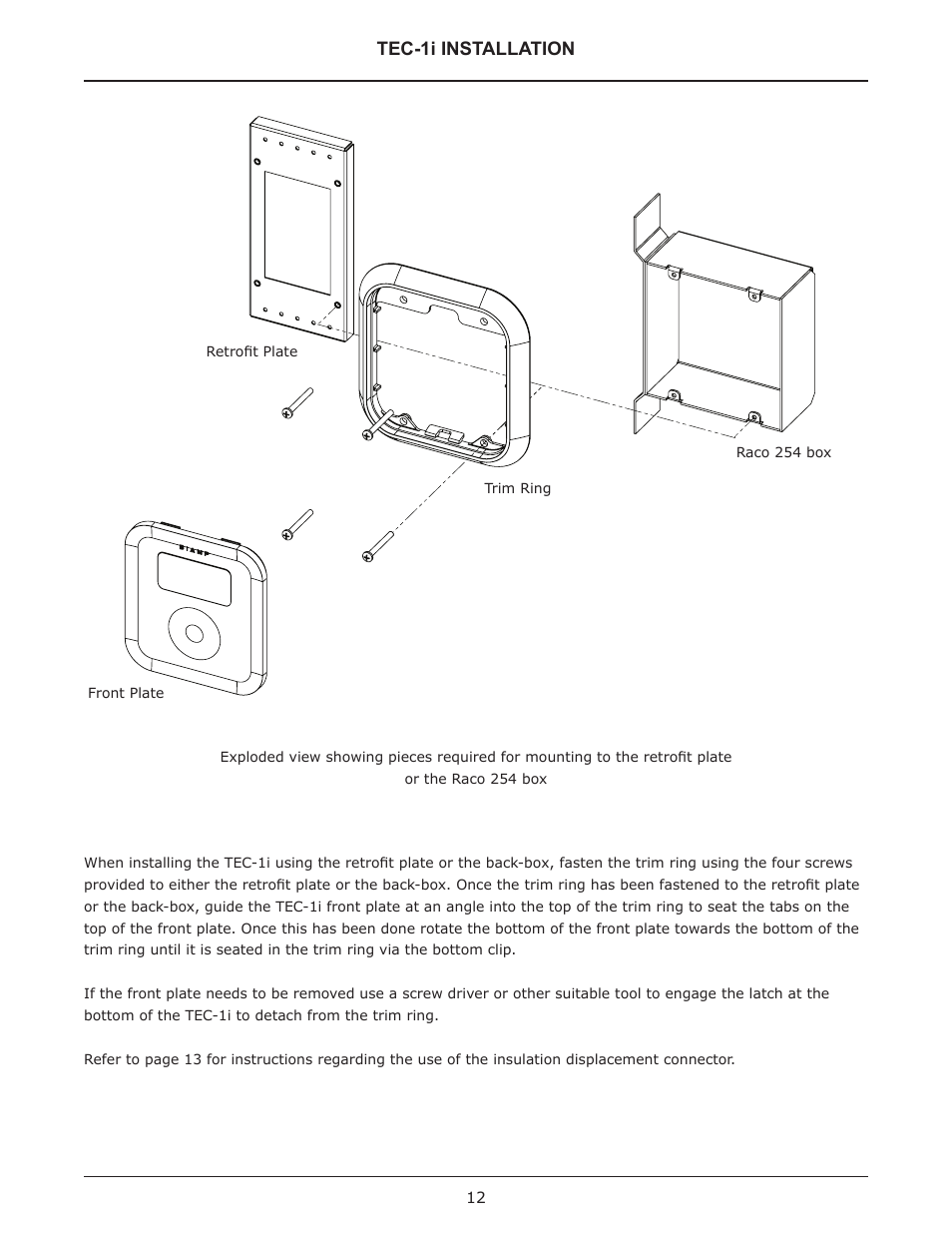 Tec-1i installation | Biamp TEC-1 User Manual | Page 12 / 18