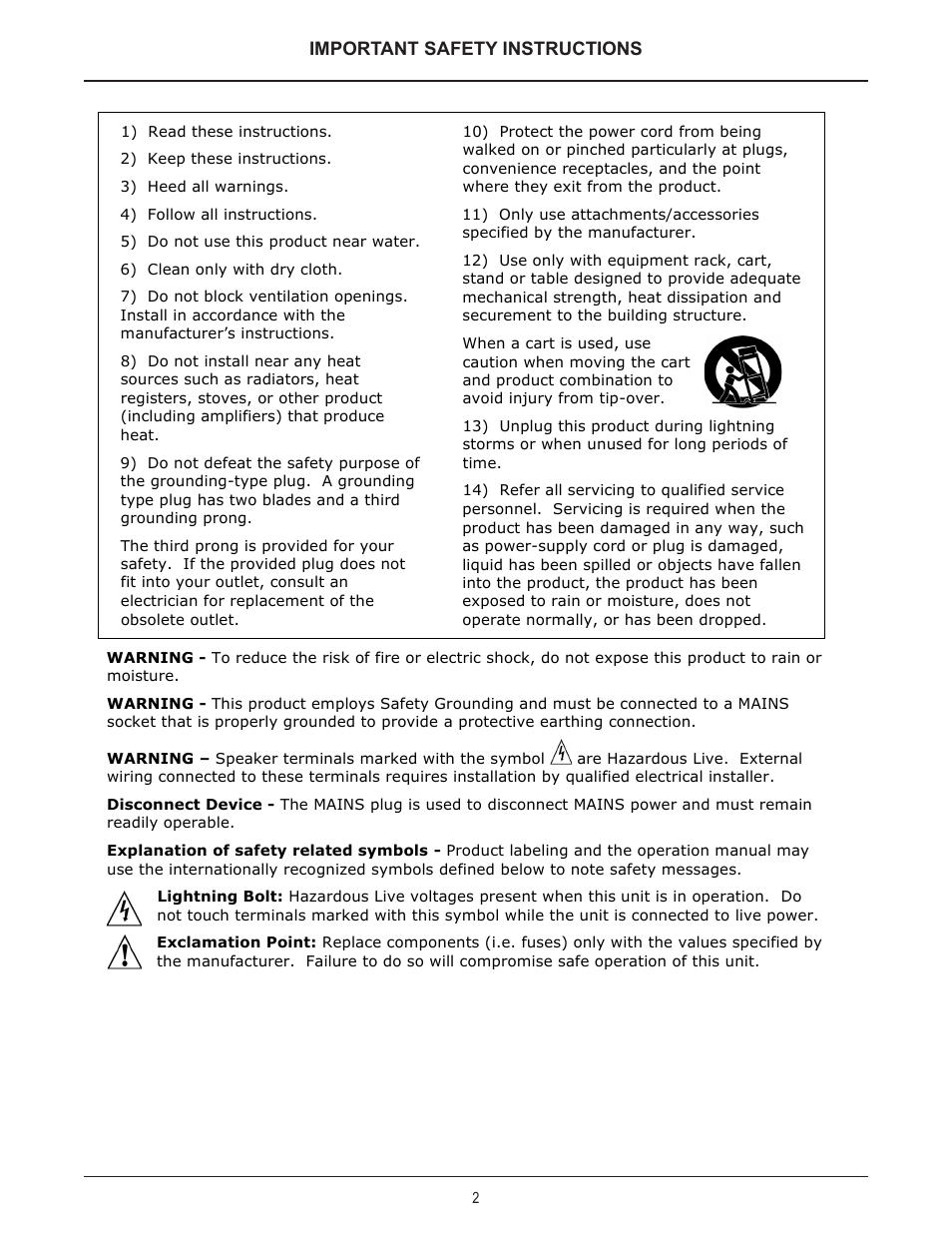 Biamp VAM-1 User Manual | Page 2 / 12