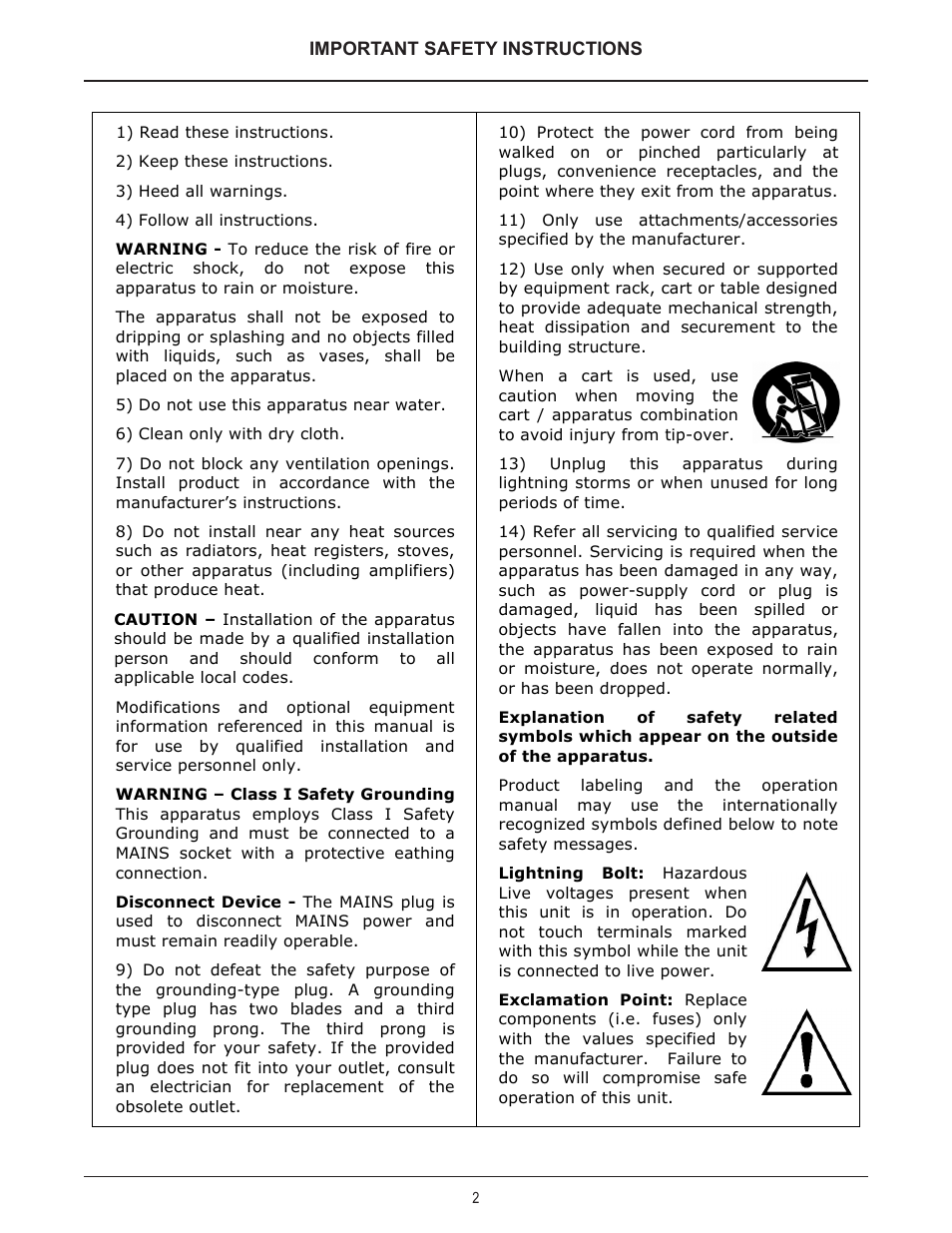 Biamp CI-1 User Manual | Page 2 / 12