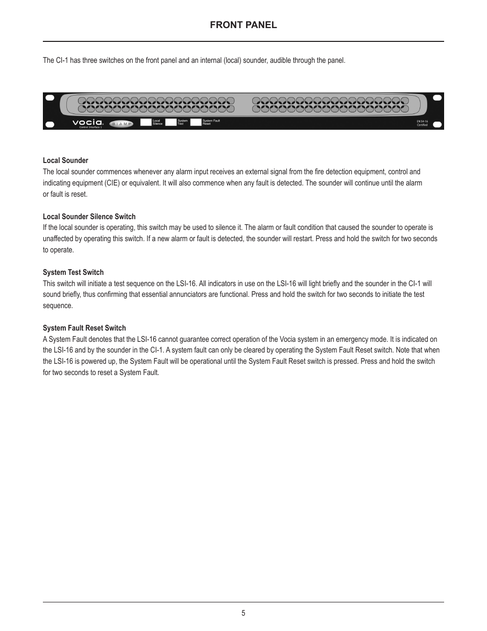 Biamp CI-1 User Manual | Page 5 / 12