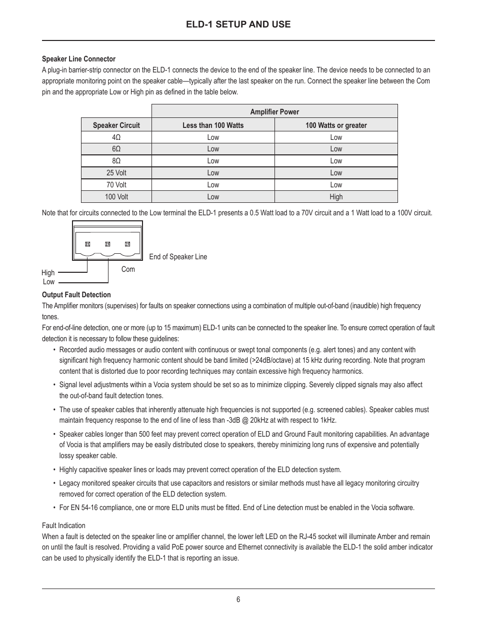 Biamp ELD-1 User Manual | Page 6 / 12