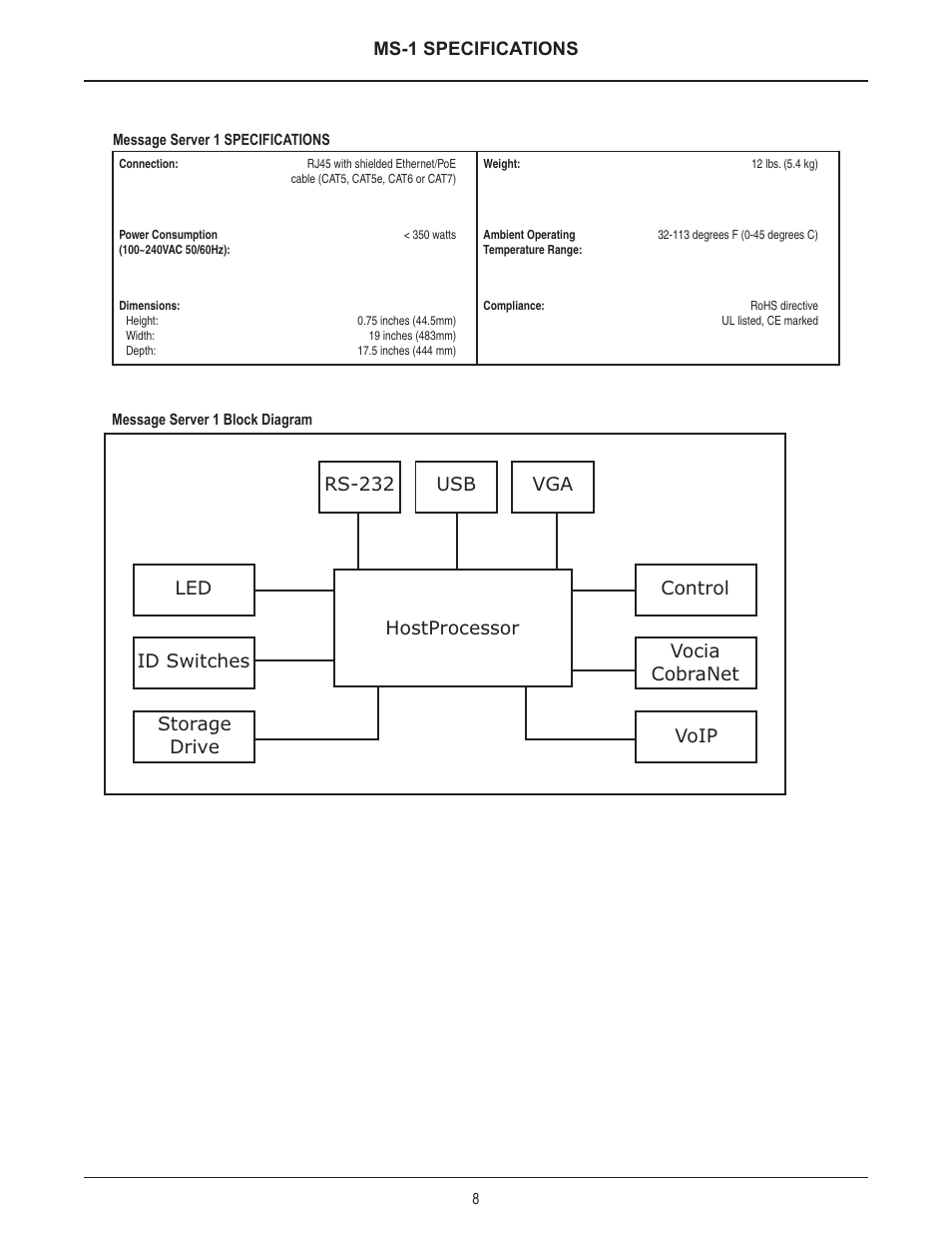 Biamp MS-1 User Manual | Page 8 / 10
