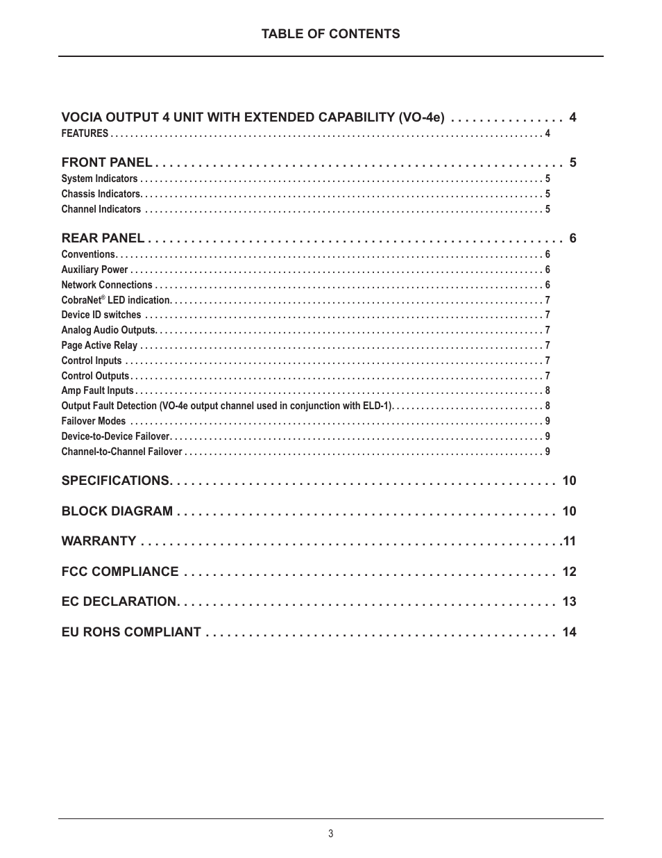 Biamp VO-4e User Manual | Page 3 / 14