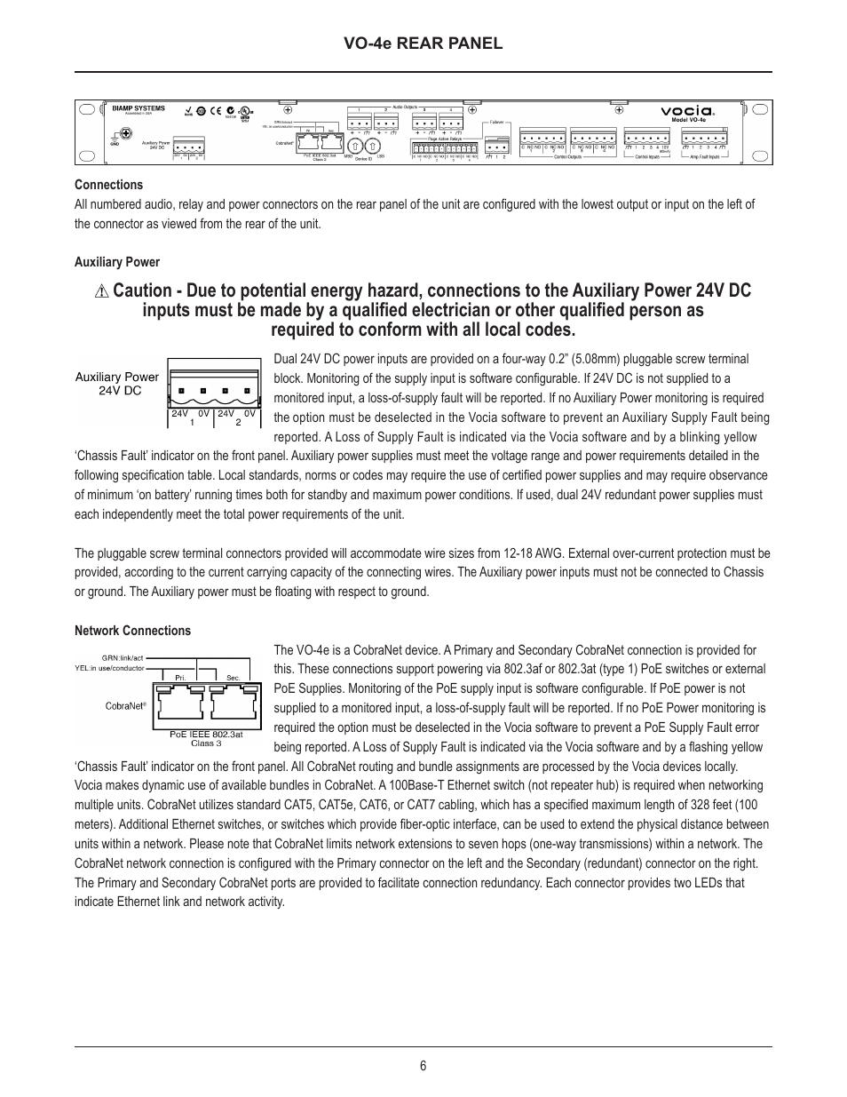 Biamp VO-4e User Manual | Page 6 / 14