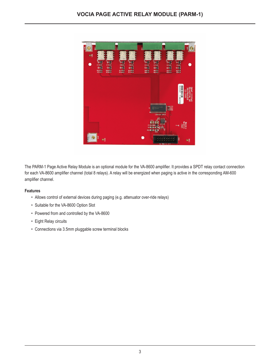 Biamp PARM-1 User Manual | Page 3 / 7