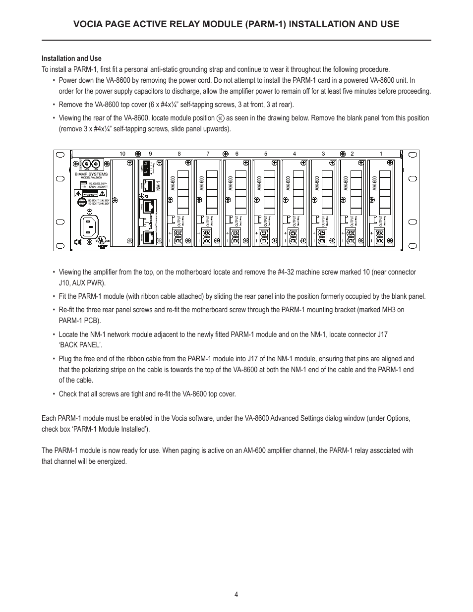 Biamp PARM-1 User Manual | Page 4 / 7