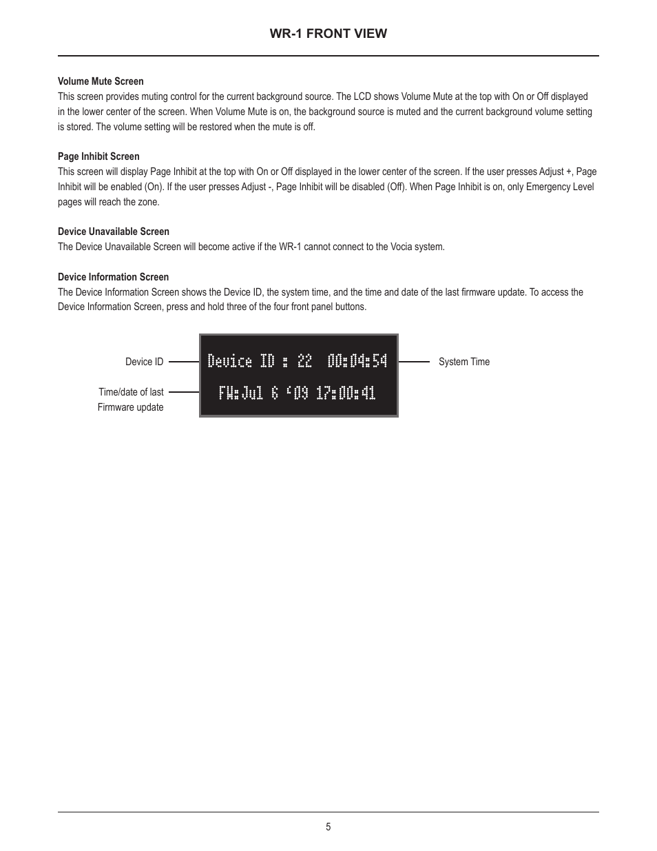 Biamp WR-1 User Manual | Page 5 / 12