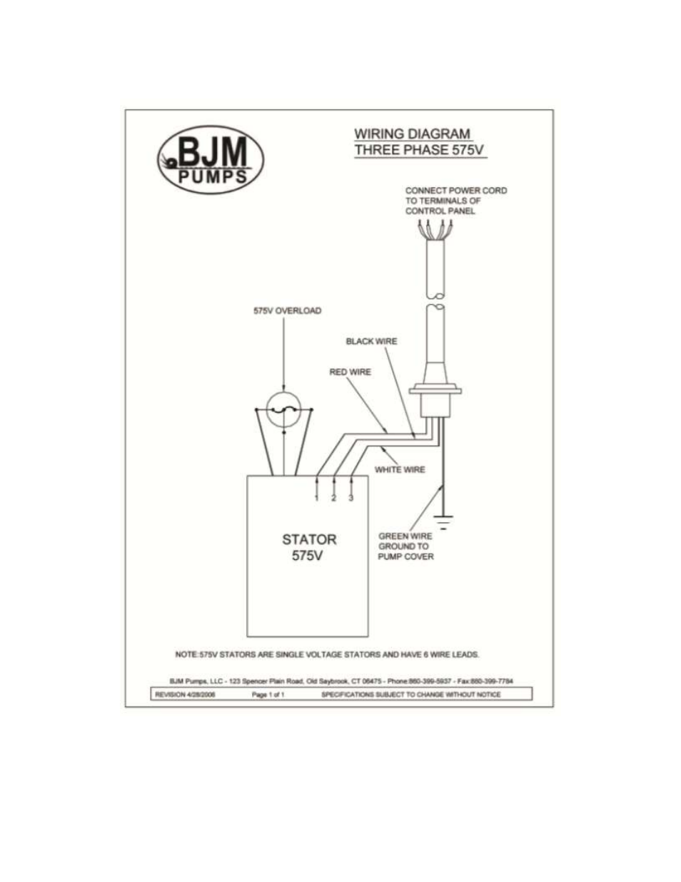 575v | BJM Pumps JX SERIES SIDE DISCHARGE Electric Submersible Pumps User Manual | Page 34 / 42