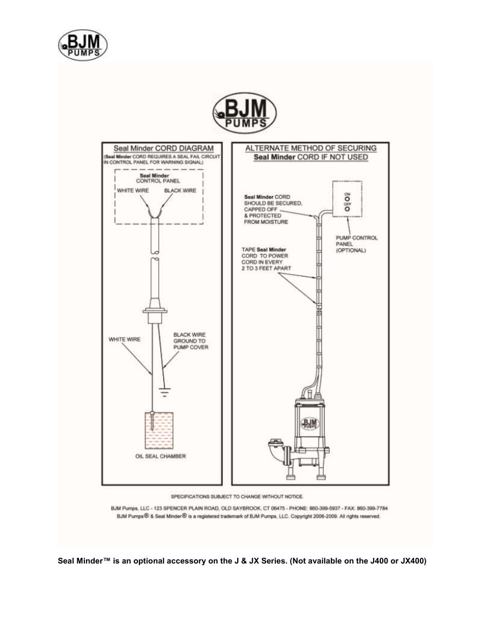 BJM Pumps JX SERIES SIDE DISCHARGE Electric Submersible Pumps User Manual | Page 36 / 42