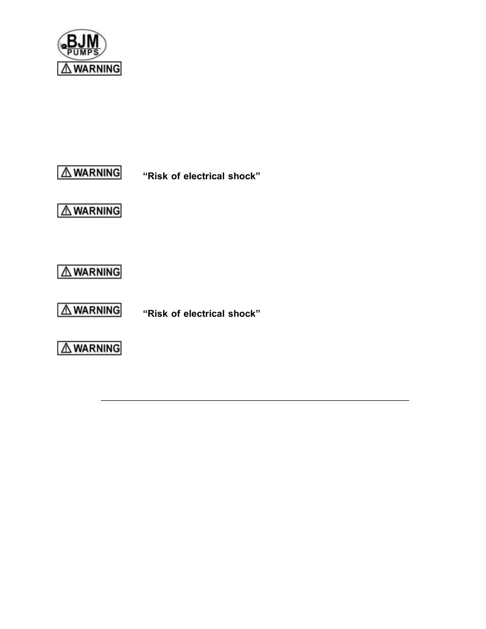 Three phase wiring instructions | BJM Pumps RX15SS-575T User Manual | Page 12 / 33